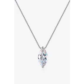 1 Carat Moissanite 925 Sterling Silver Necklace