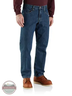 104942 Relaxed Fit Flannel Lined 5 Pocket Jeans