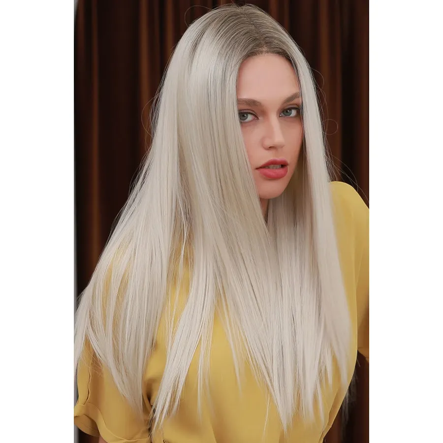 13*2" Lace Front Wigs Synthetic Long Straight 26" Heat Safe 150% Density