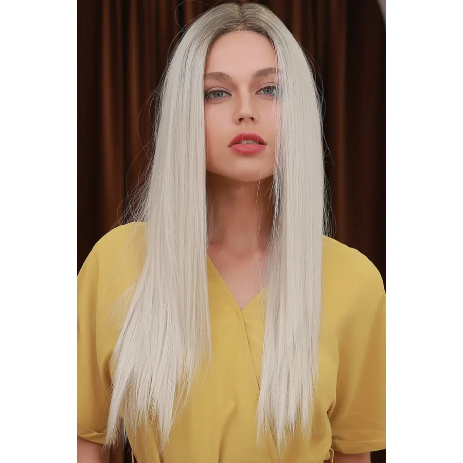 13*2" Lace Front Wigs Synthetic Long Straight 26" Heat Safe 150% Density