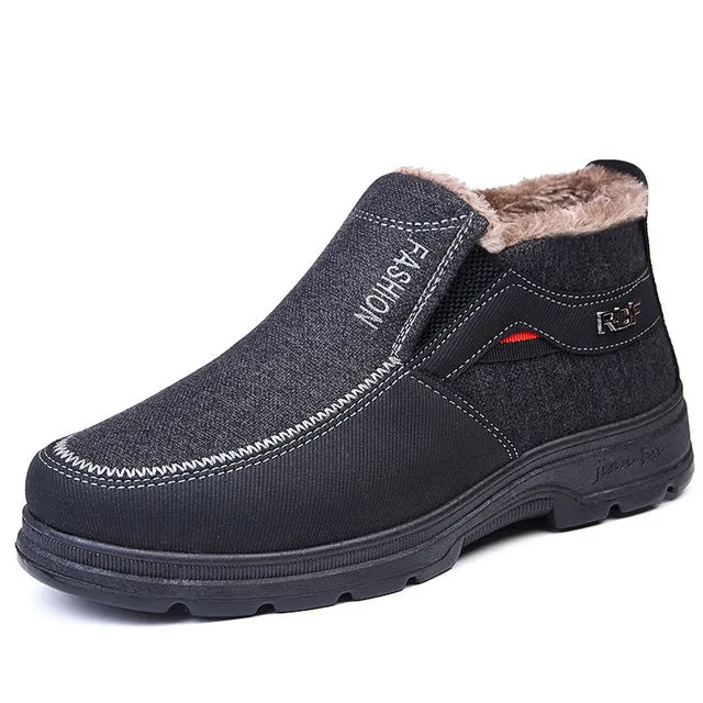 2022 Winter Cotton Men Boots Shoes