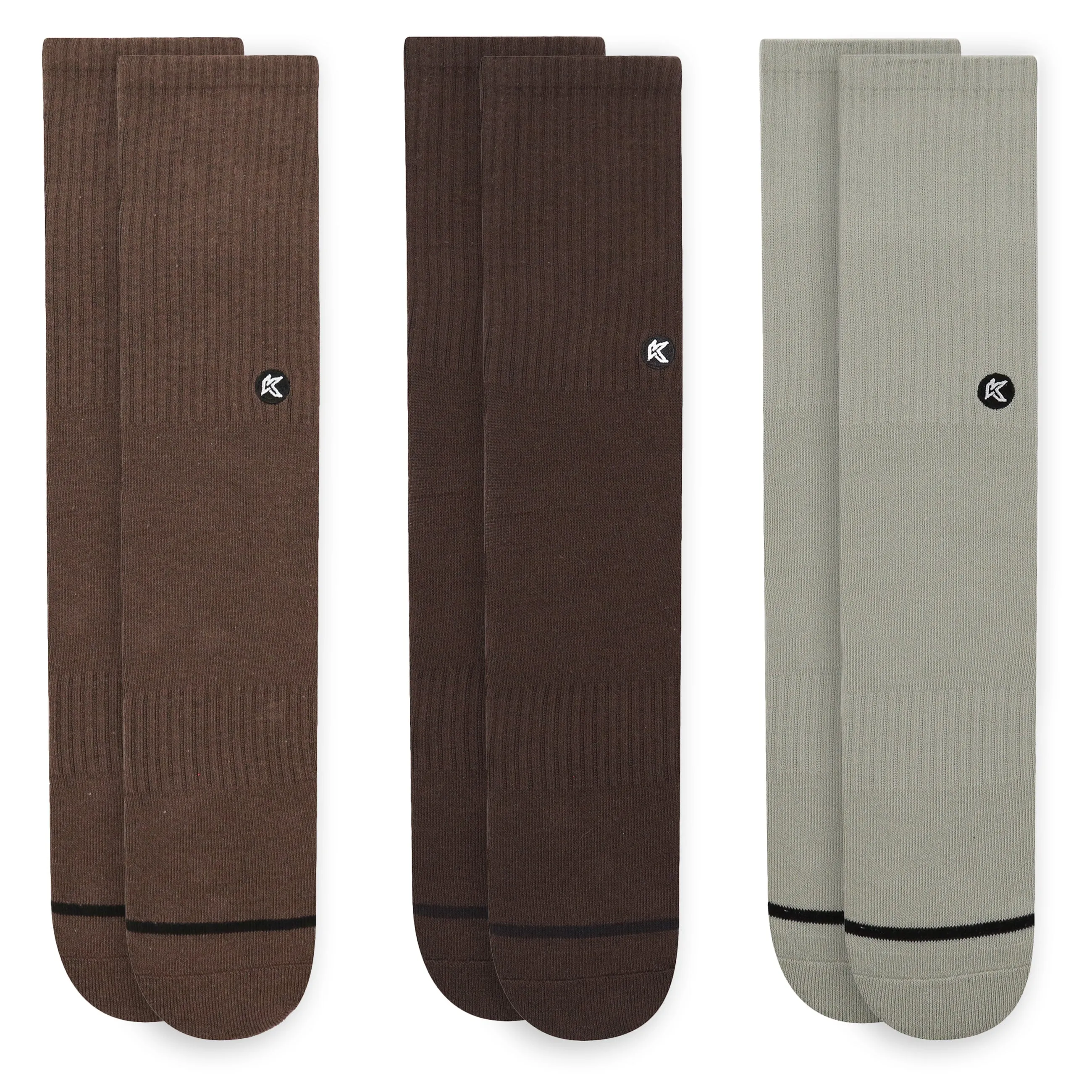 3 Pack Forest Crew Sock