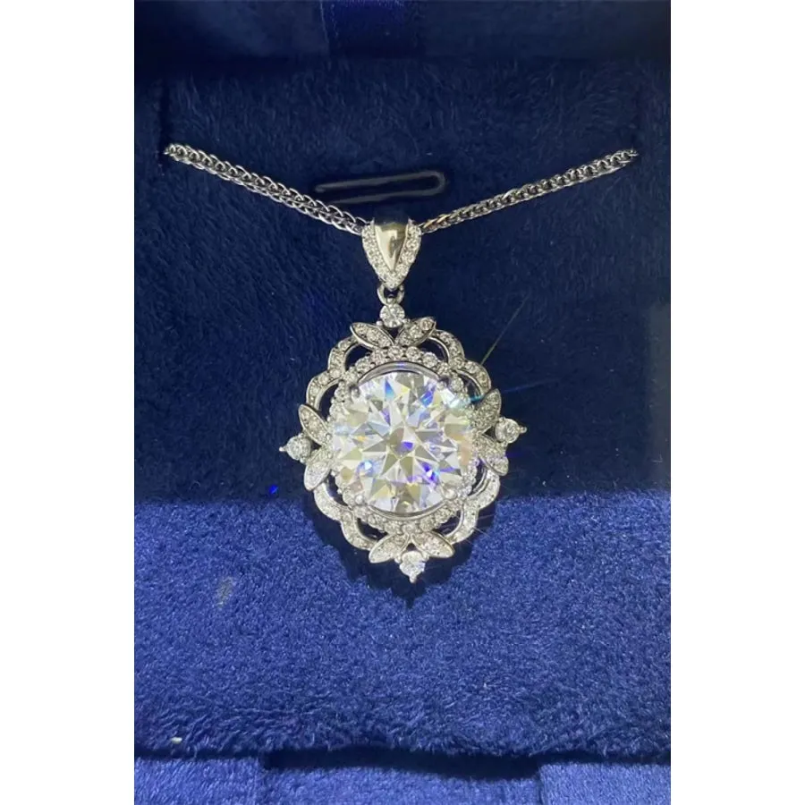 5 Carat Moissanite 925 Sterling Silver Necklace