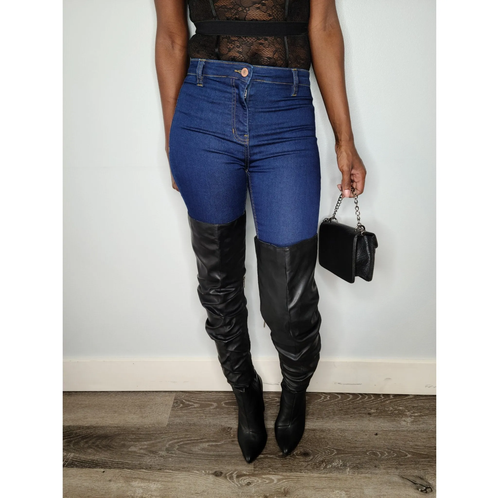 Adore You Ruched Thigh High Boots