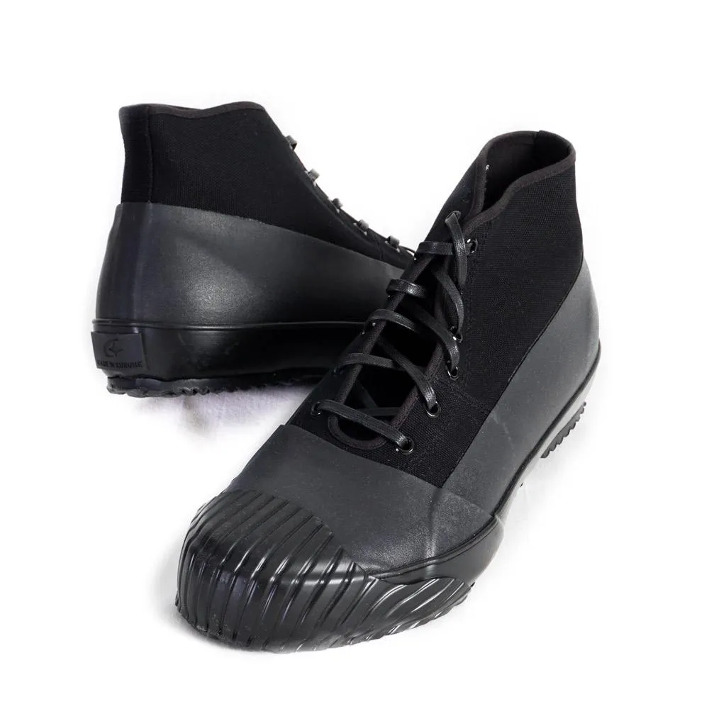 ALLWEATHER | Vulcanised Sole Sneaker Boot | Black