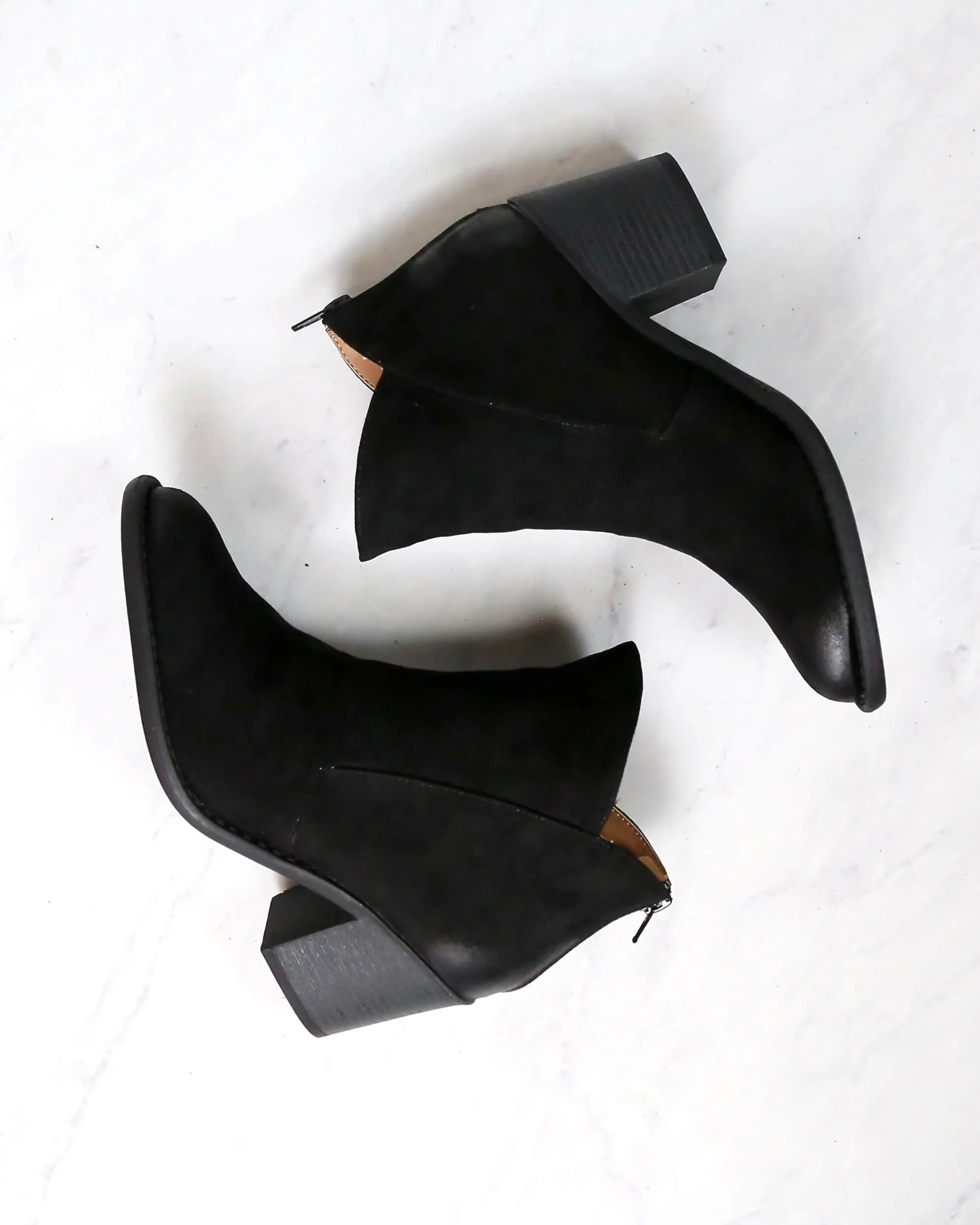 Almond Toe Chunky Wood Heel Western Bootie in More Colors