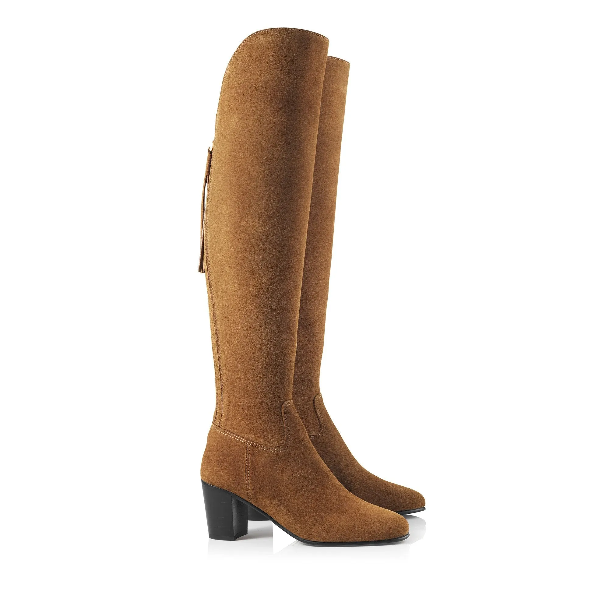 Amira Heeled Boot - Tan