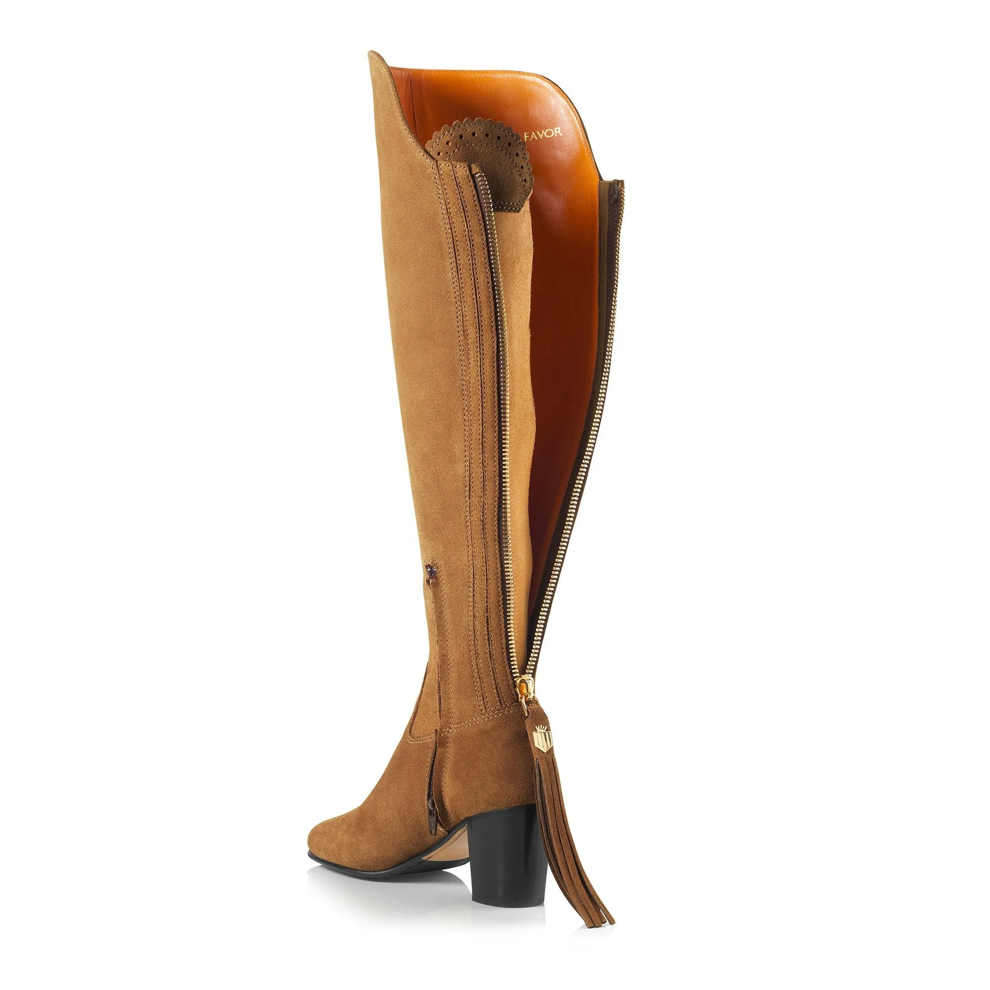 Amira Heeled Boot - Tan