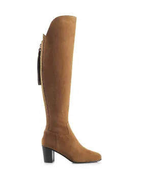 Amira Heeled Boot - Tan