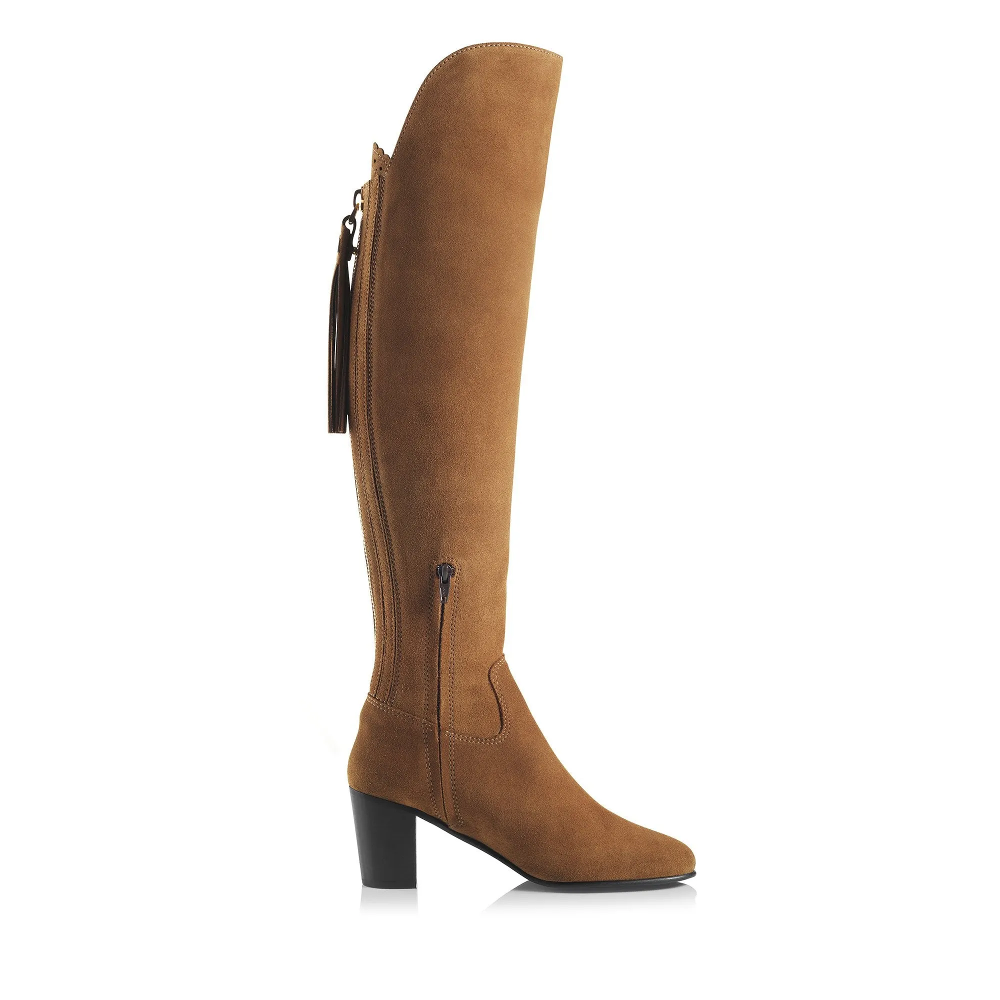 Amira Heeled Boot - Tan