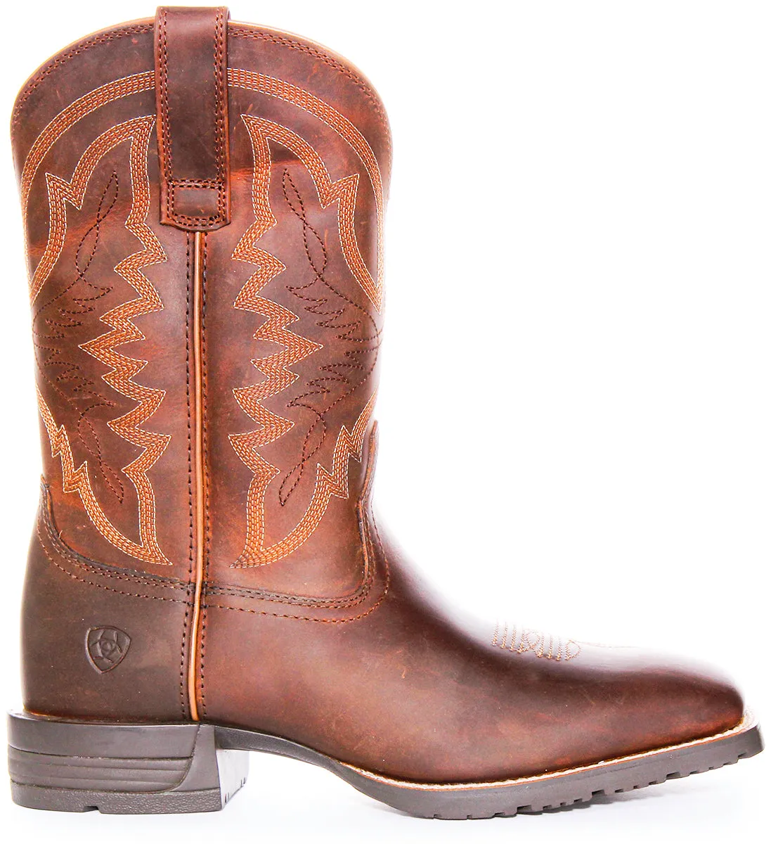 Ariat Hybrid Ranchwork In Brown Blue For Men