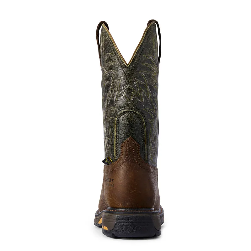 'Ariat' Men's 11" WorkHog MetGuard EH Comp Toe - Ridge Brown