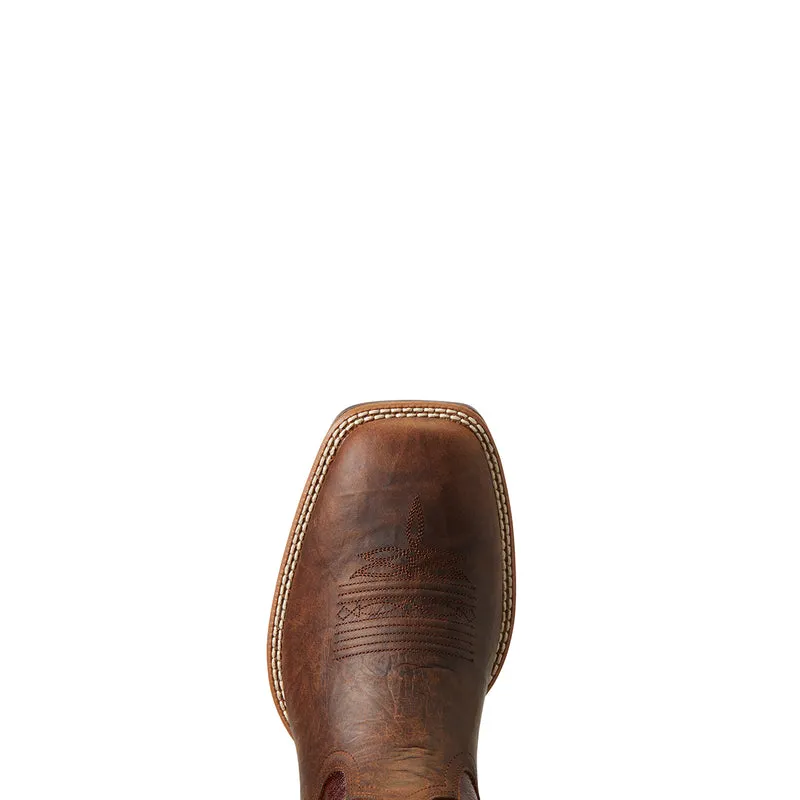 'Ariat' Men's Lasco Ultra Square Toe - Brown / Brown