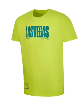 Aston Martin Cognizant F1 Men's Limited Edition Las Vegas GP T-Shirt - Lime