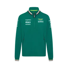 Aston Martin F1 2024 Men's Team 1/4 Zip Sweater - Green