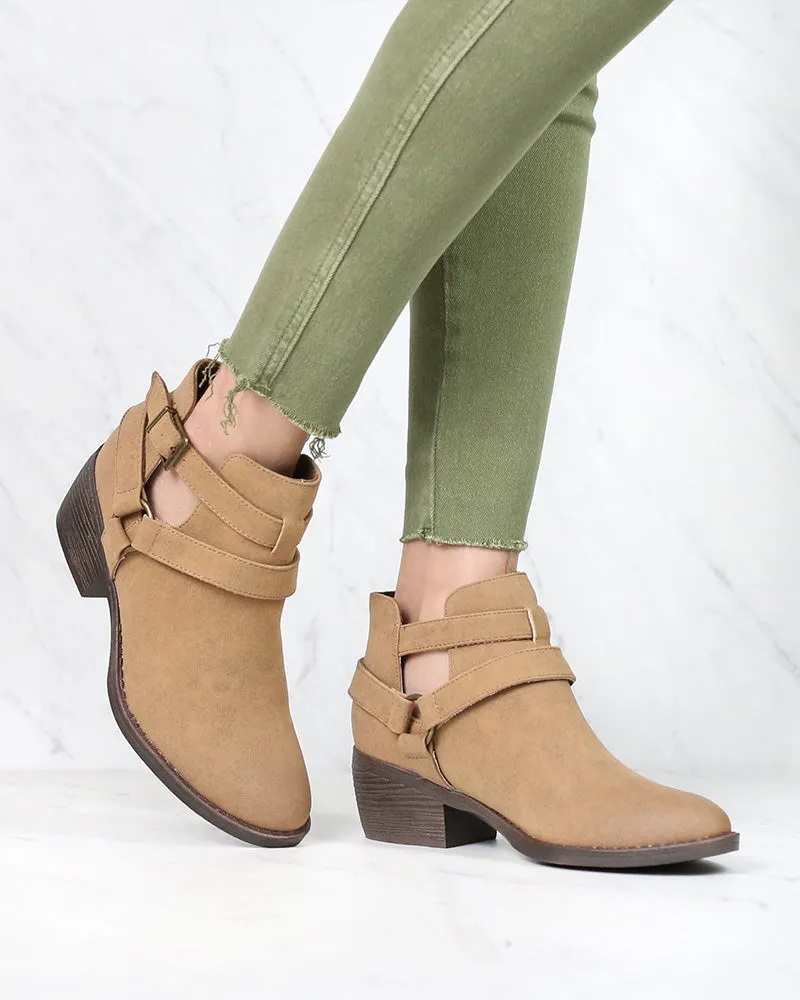 BC Footwear - Communal Cut Out Ankle Booties in More Colors