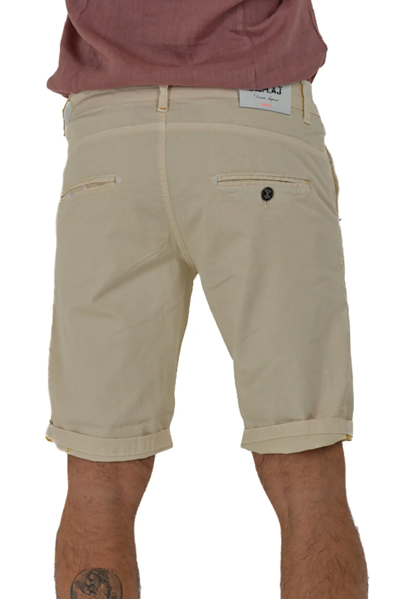 Bermuda in cotone slim Martin Maldive Panna SS24