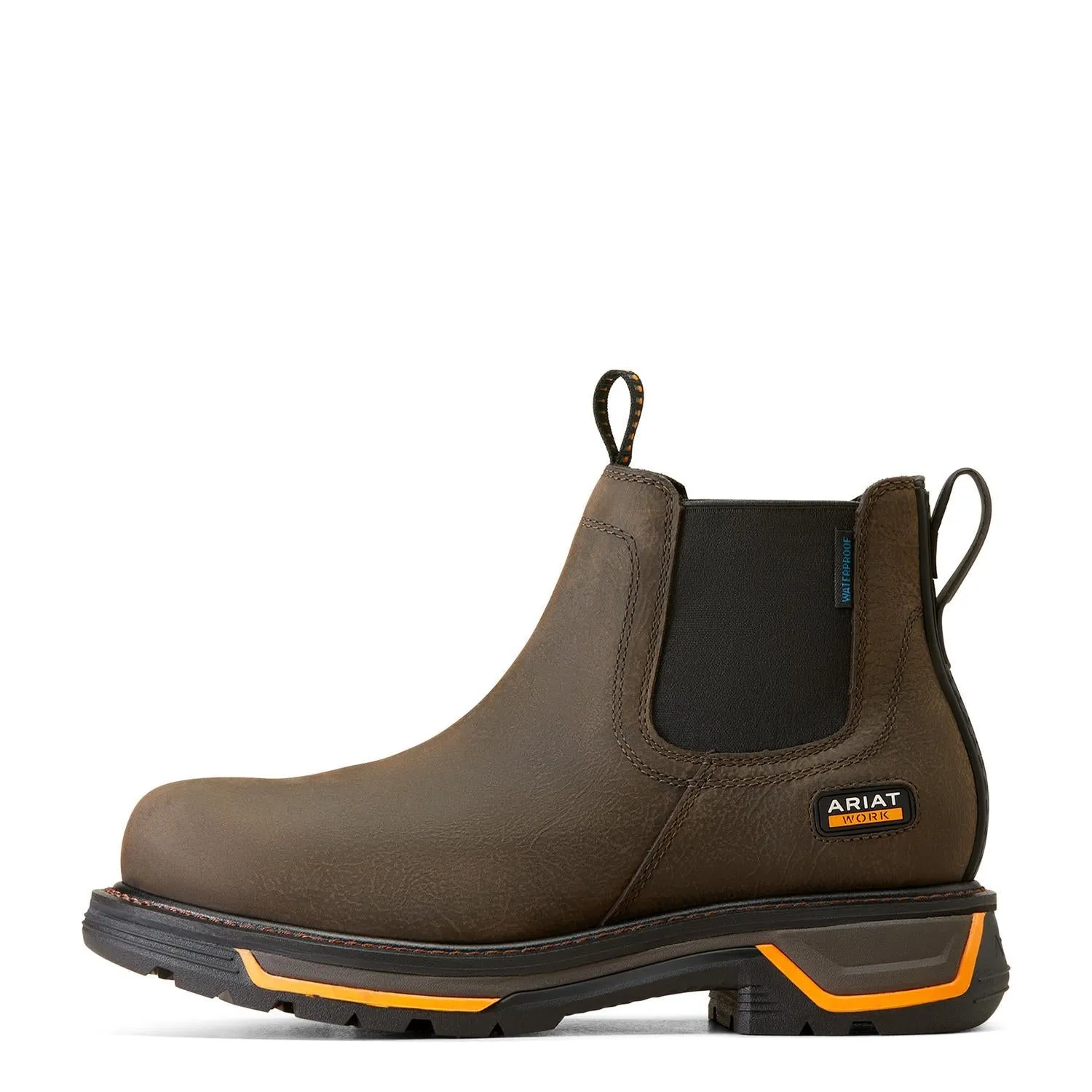 Big Rig Chelsea Waterproof Work Boot Iron Coffee