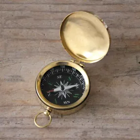 Brass Pocket Compass