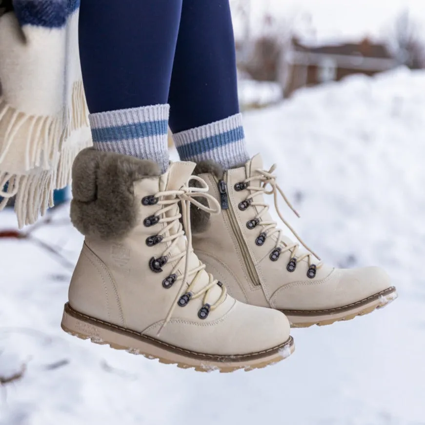 CAMBRIDGE | Women's Winter Boot Pale Ale White