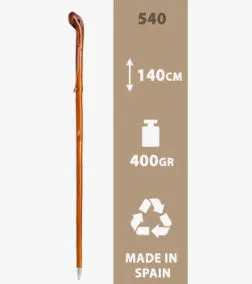 Chestnut Mountain Walking Hiking Stick with Natural Root 140cm