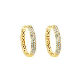 Clara by Martin Binder Pave Diamond Hoop Earrings (0.94 ct. tw.)