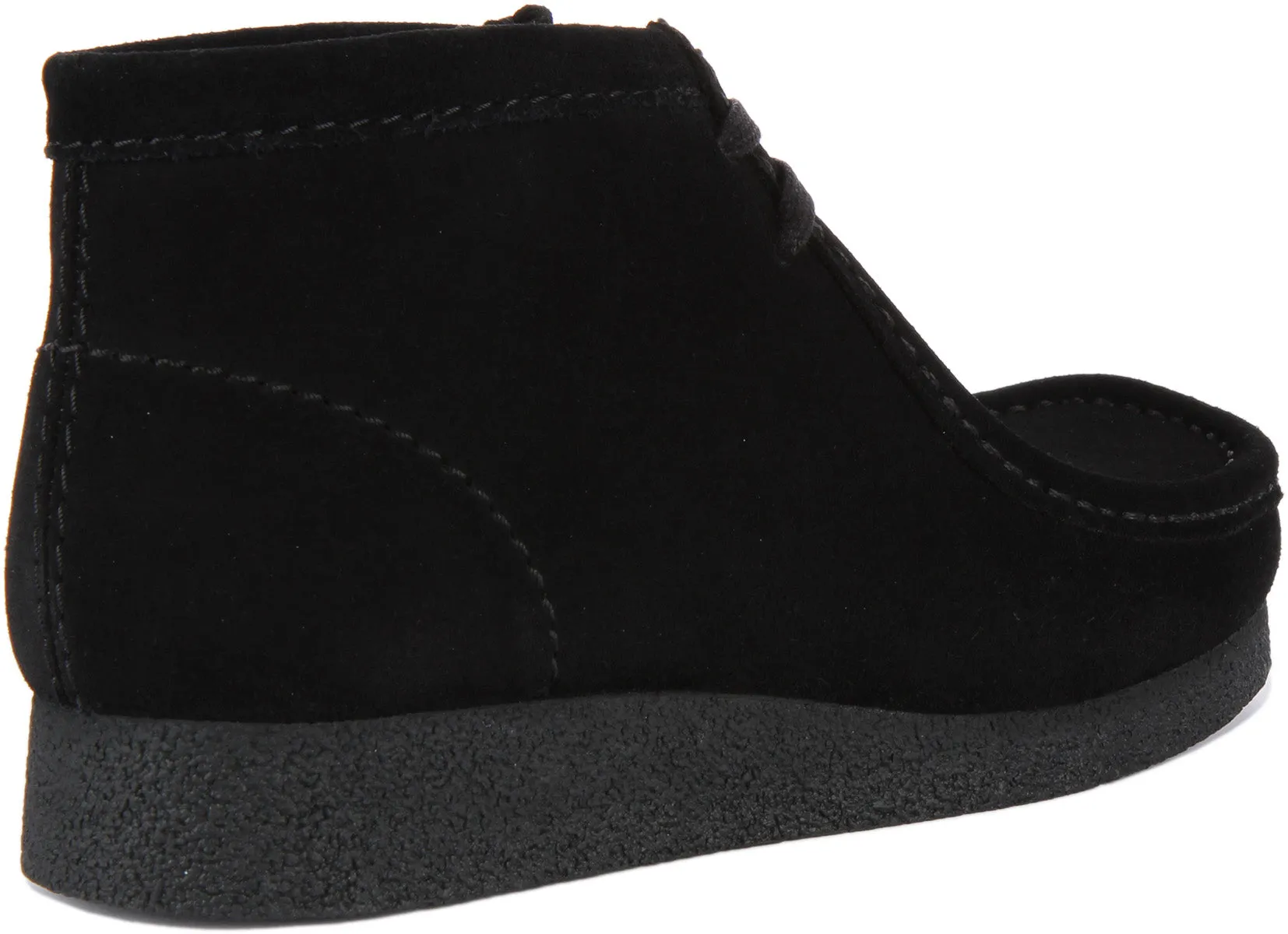 Clarks Wallabee Evo Boot In Black Suede For Men