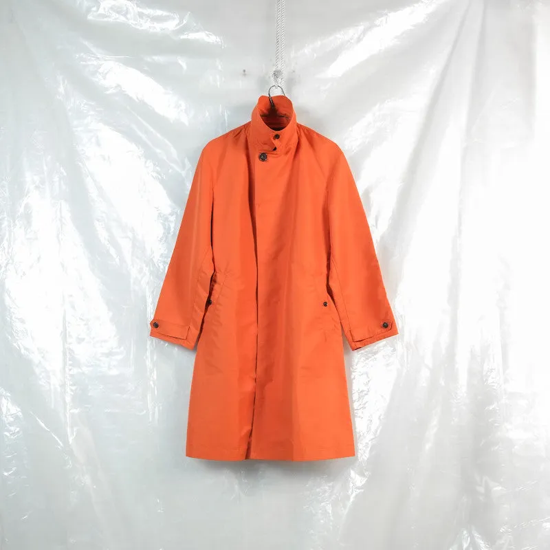 concealed placket rain coat