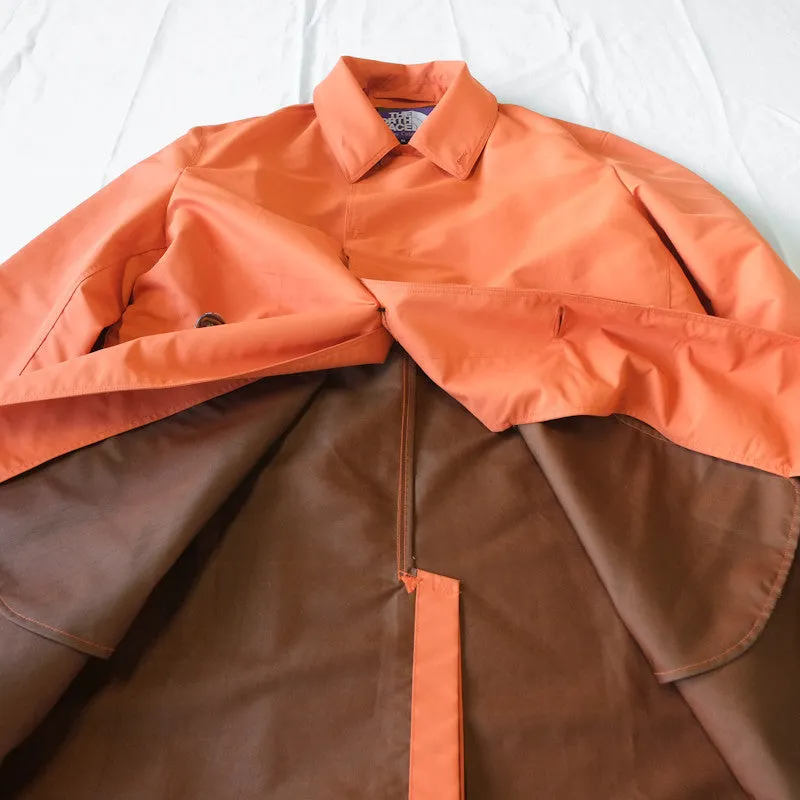 concealed placket rain coat