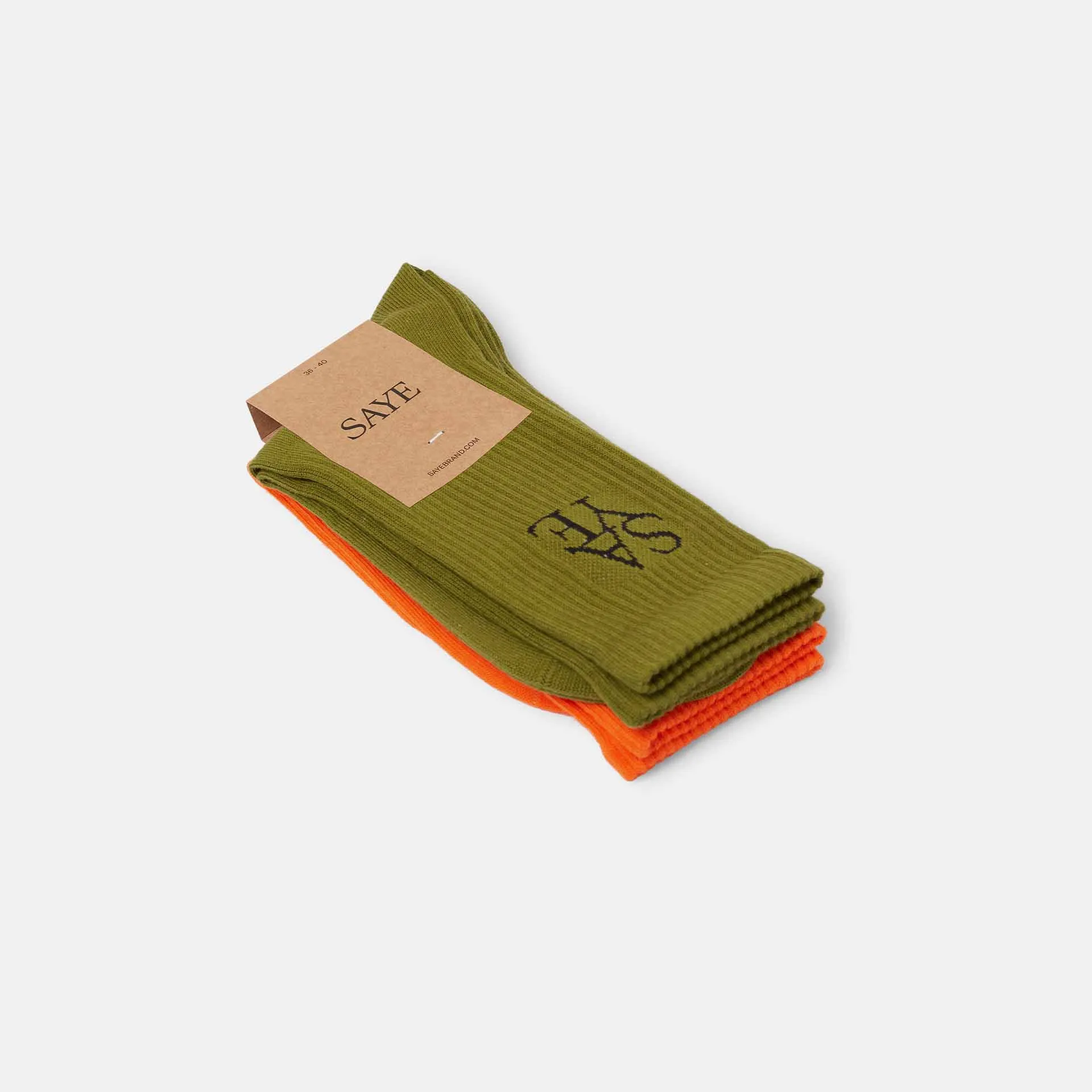 Crew Everyday Socks - Green & Orange