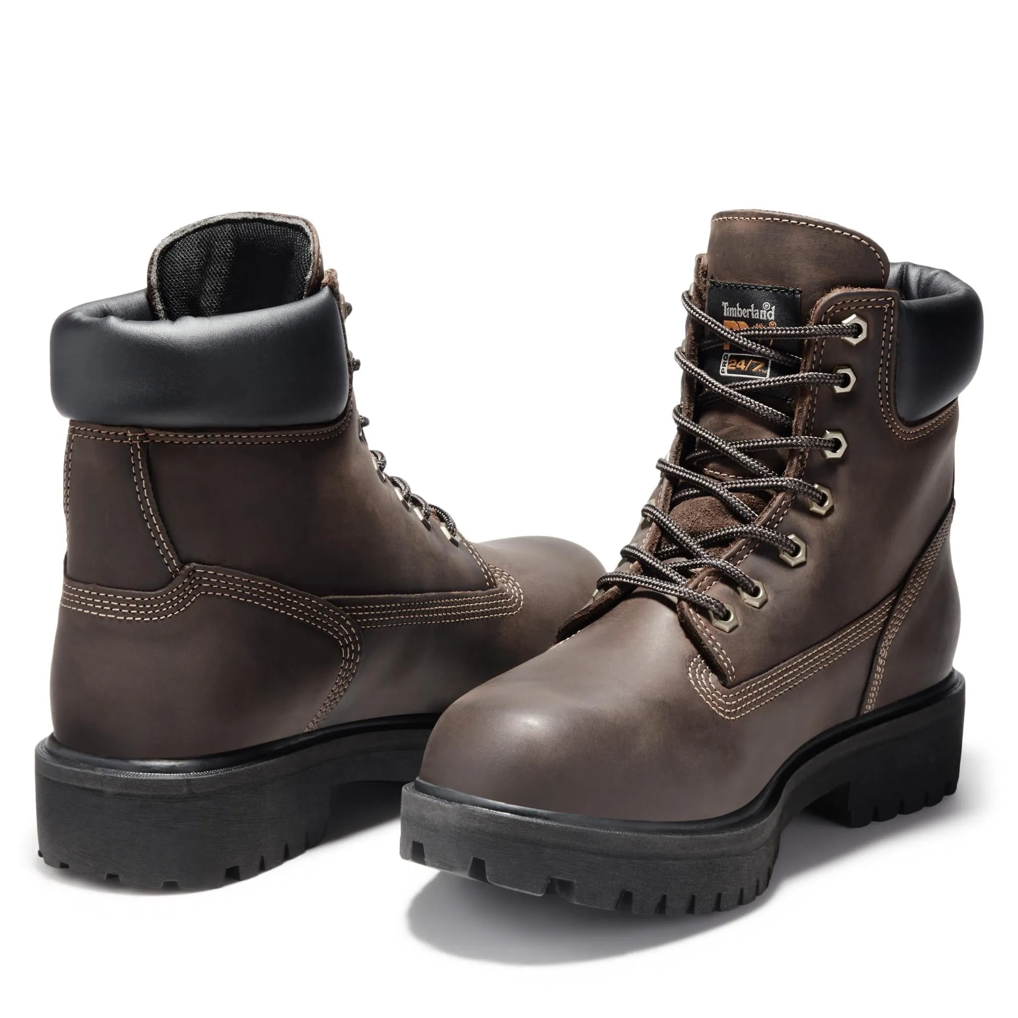 Direct Attach 6 Inch Steel-Toe Waterproof Ins 200G Work Boot Dark Brown