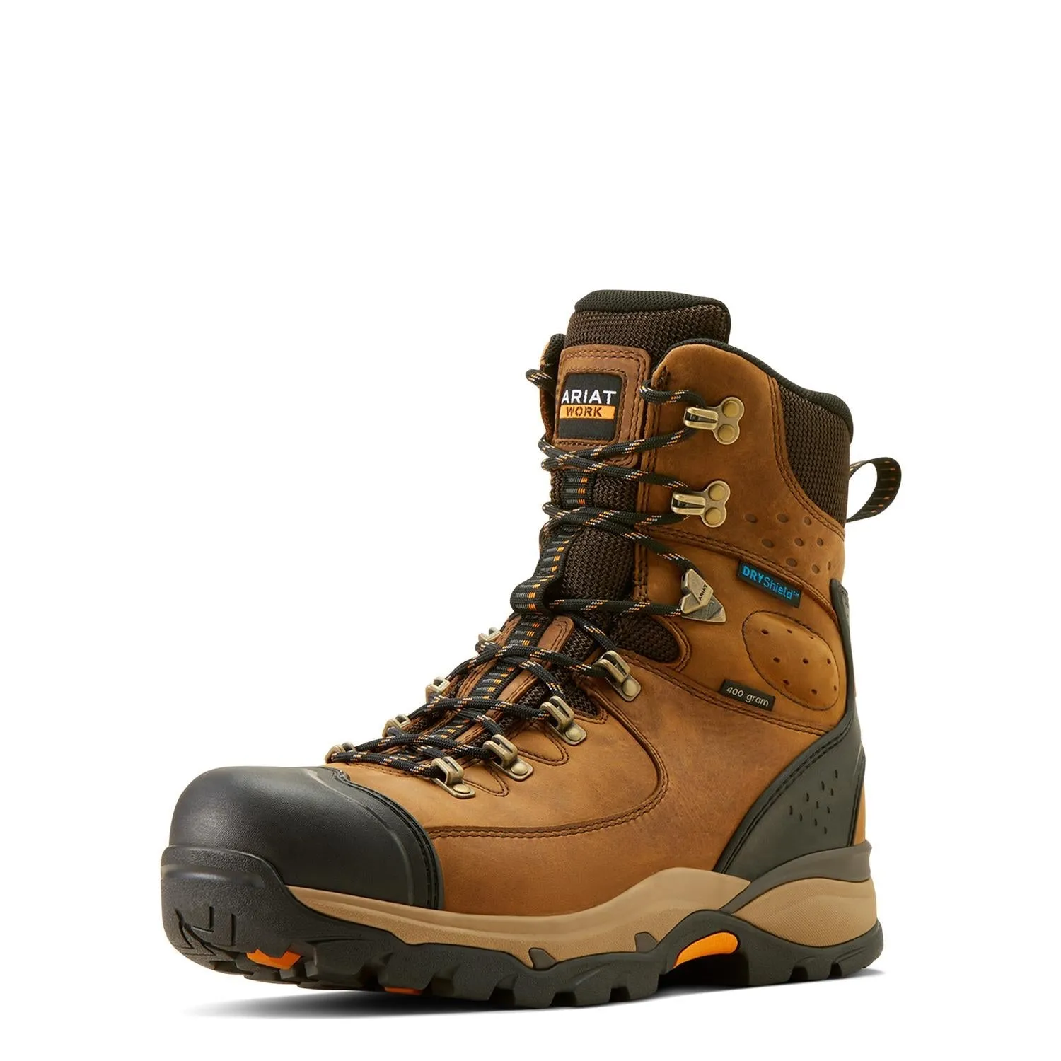 Endeavor 8in Waterproof Insulated Work Boot Dusted Brown