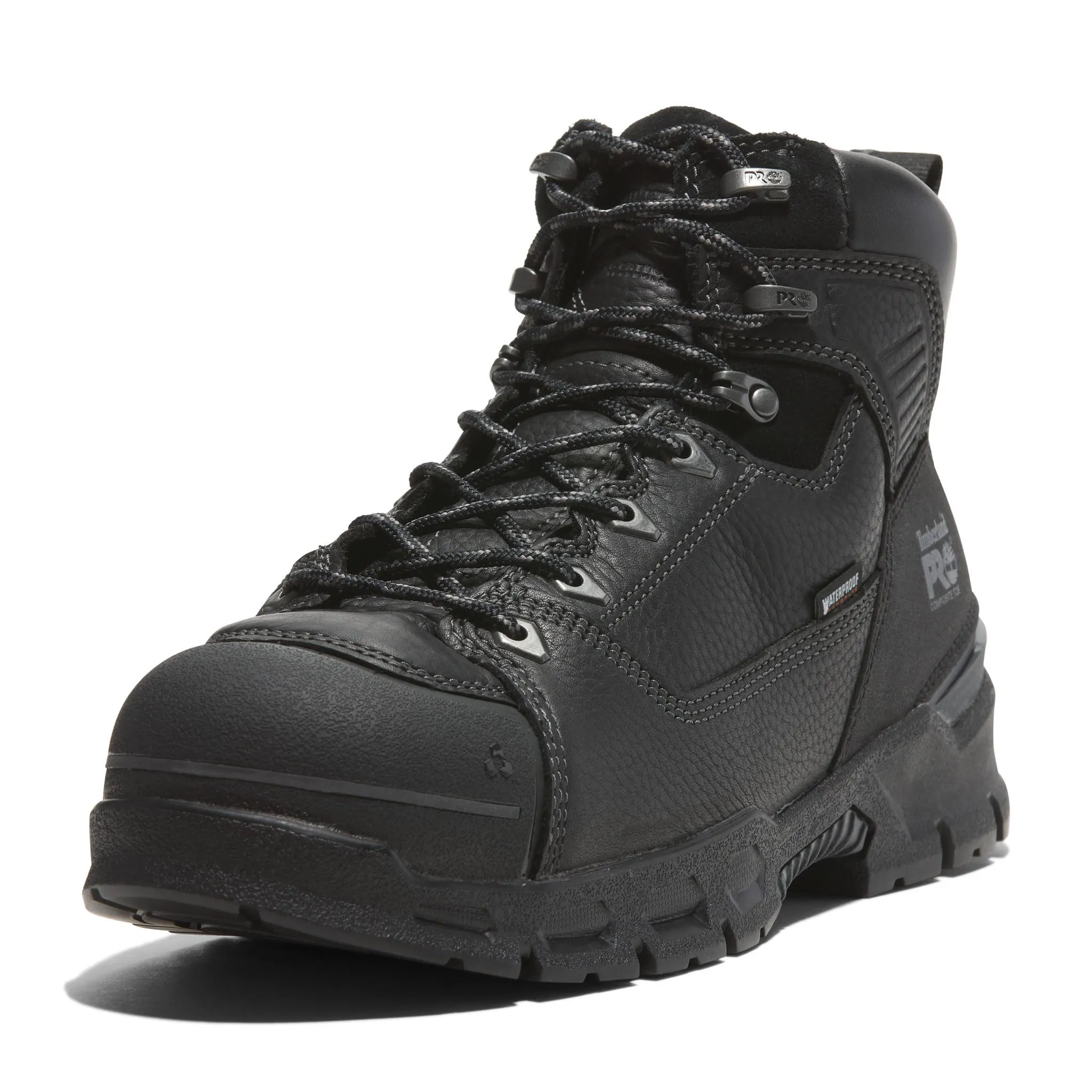 Endurance Ev 6 Inch Composite-Toe Waterproof Work Boot Black