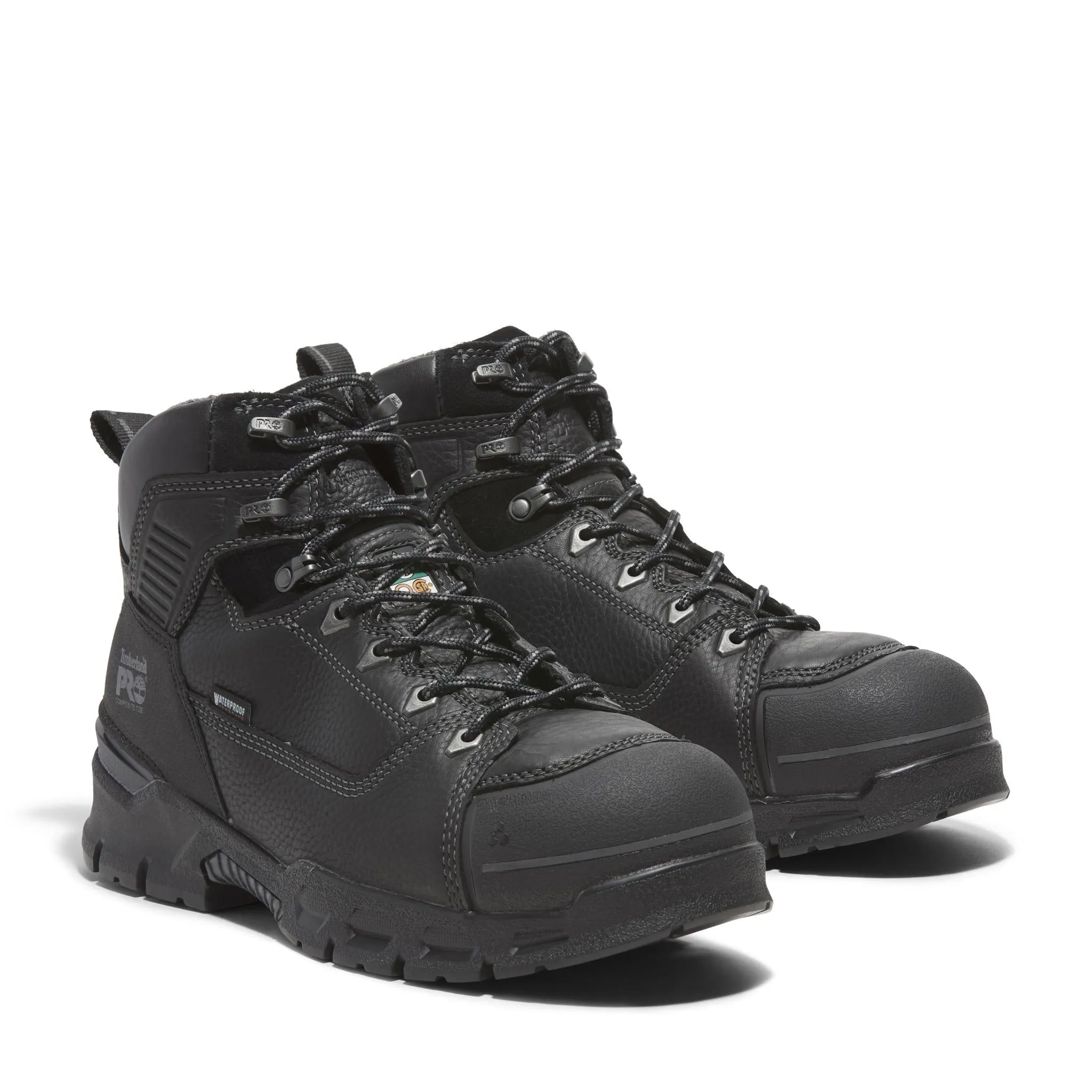 Endurance Ev 6 Inch Composite-Toe Waterproof Work Boot Black