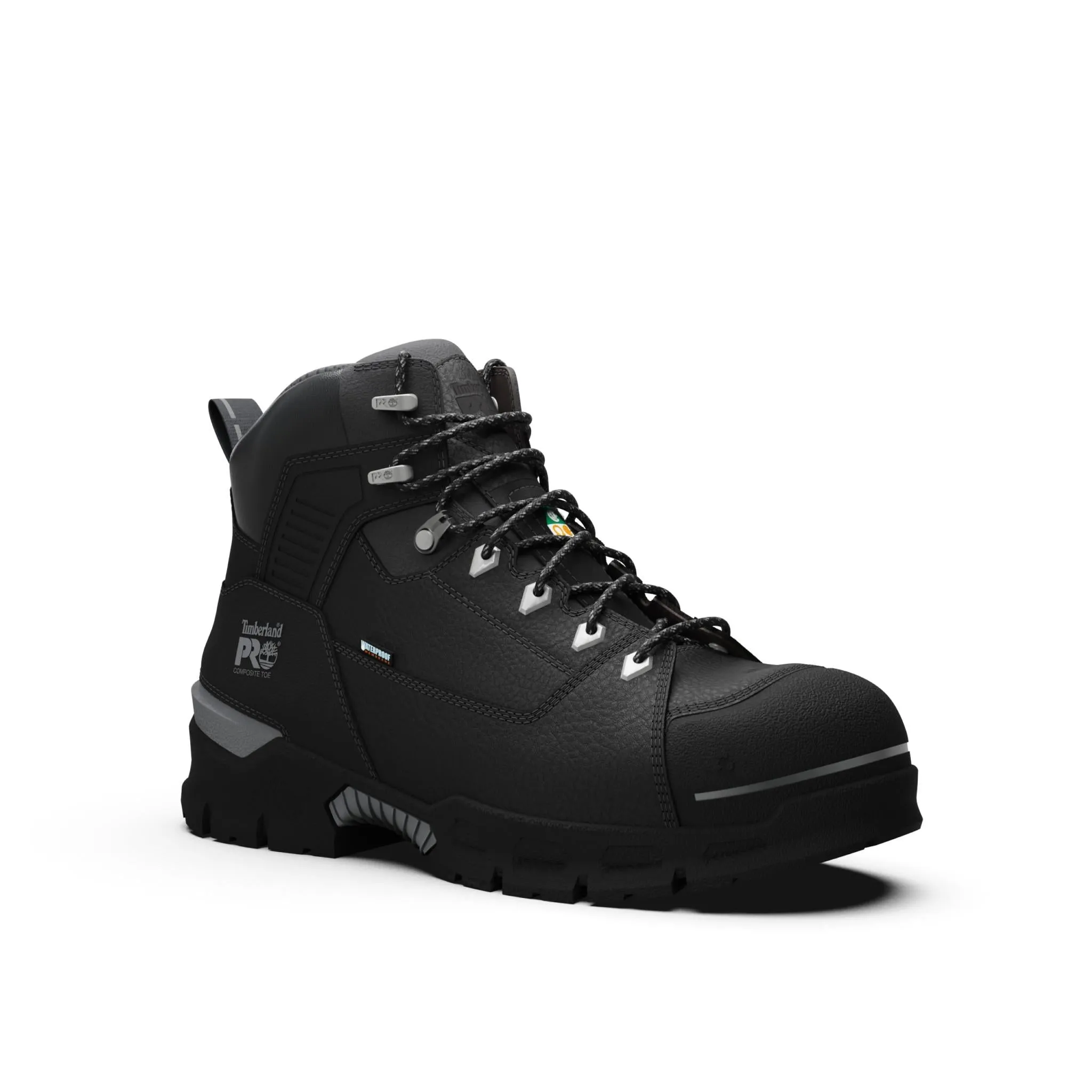 Endurance Ev 6 Inch Composite-Toe Waterproof Work Boot Black