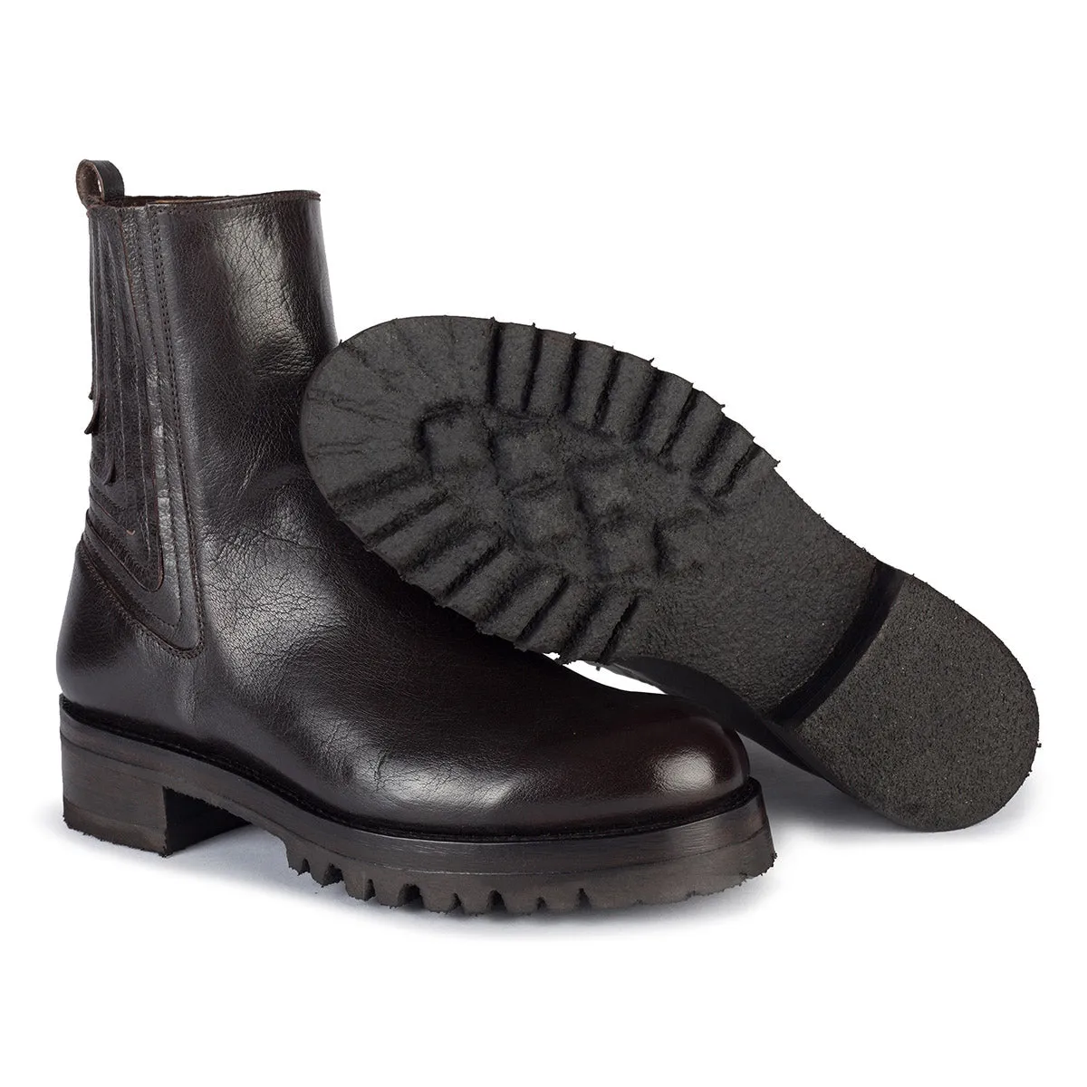 EVA 82003<br> Dark brown ankle boots