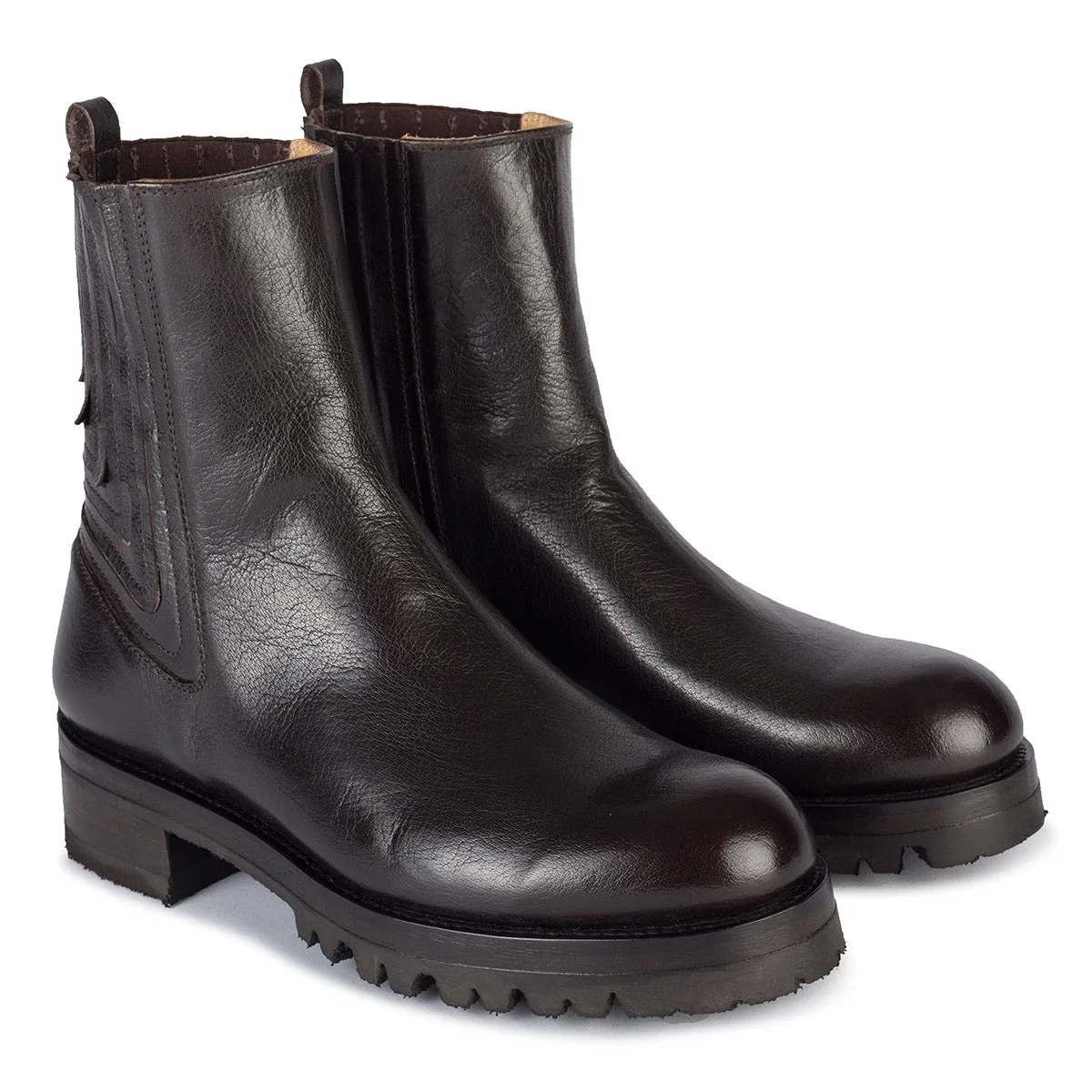 EVA 82003<br> Dark brown ankle boots