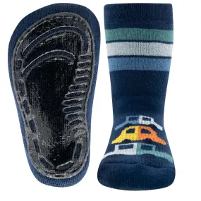 Ewers Navy Cars Anti Slip Socks 深藍車車防滑襪