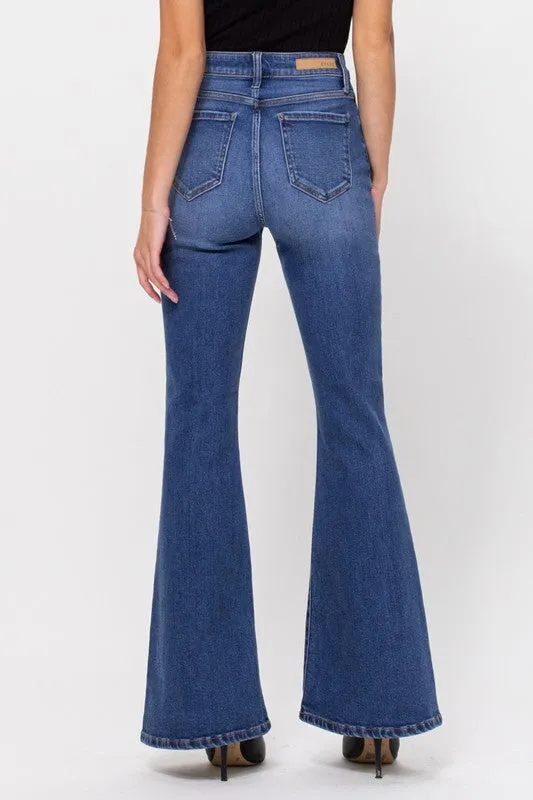 French Girl High Rise Knee Flare Jeans