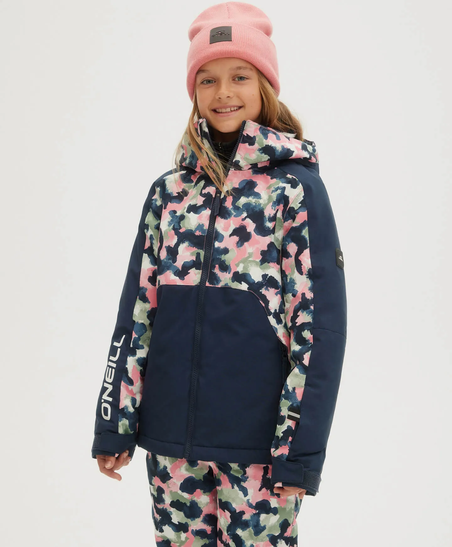 Girl's Adelite AOP Snow Jacket - Blue AOP