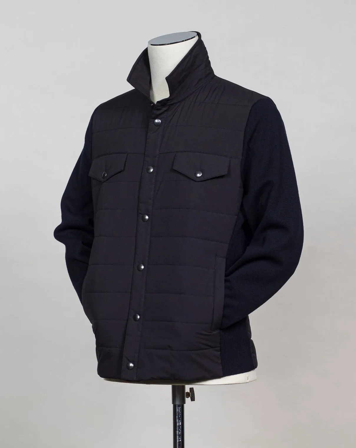 Gran Sasso Rain Wool Eco-Padding Jacket / Navy