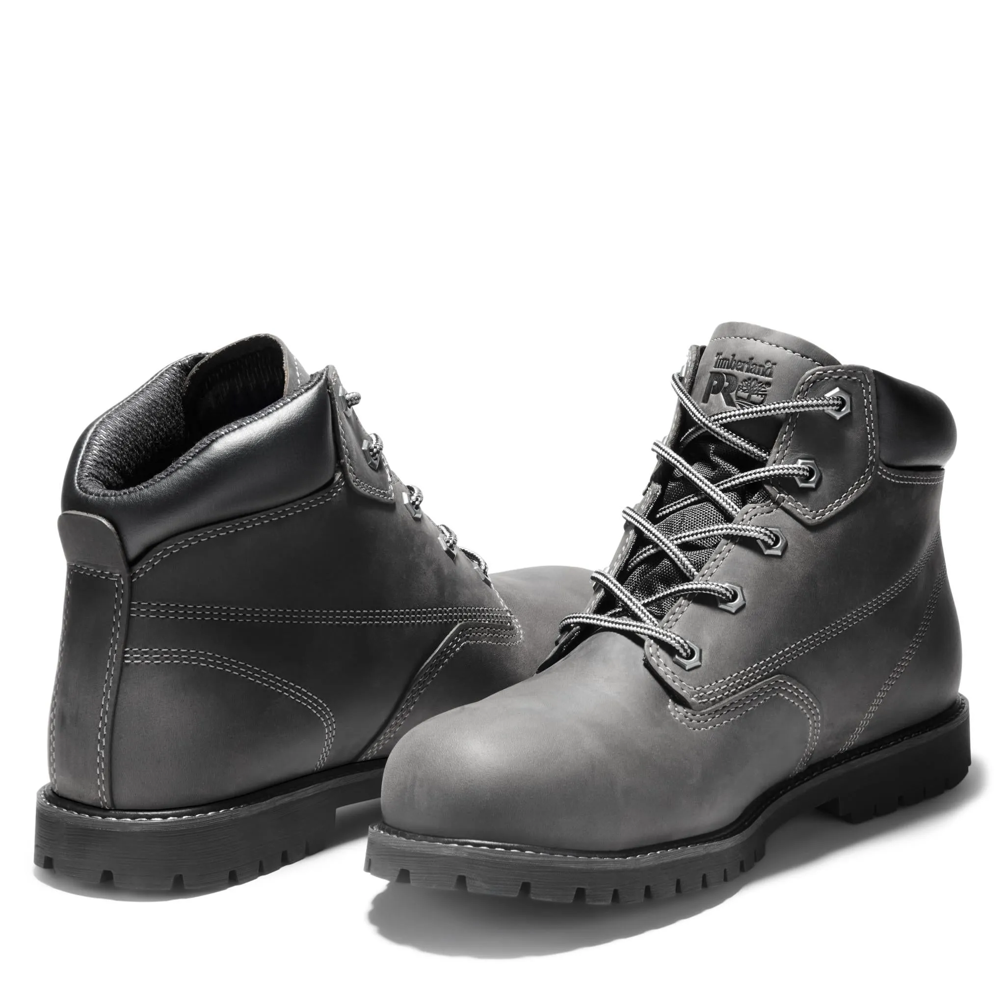 Gritstone 6 Inch Steel-Toe Work Boot Black