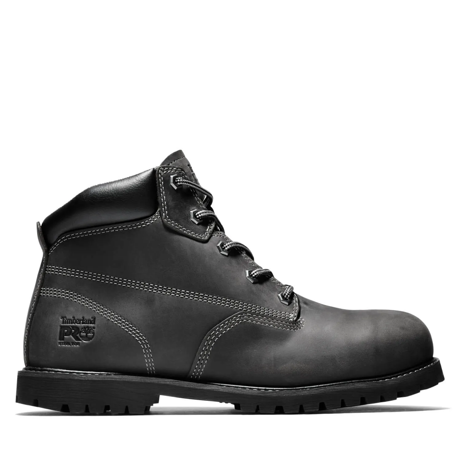 Gritstone 6 Inch Steel-Toe Work Boot Black