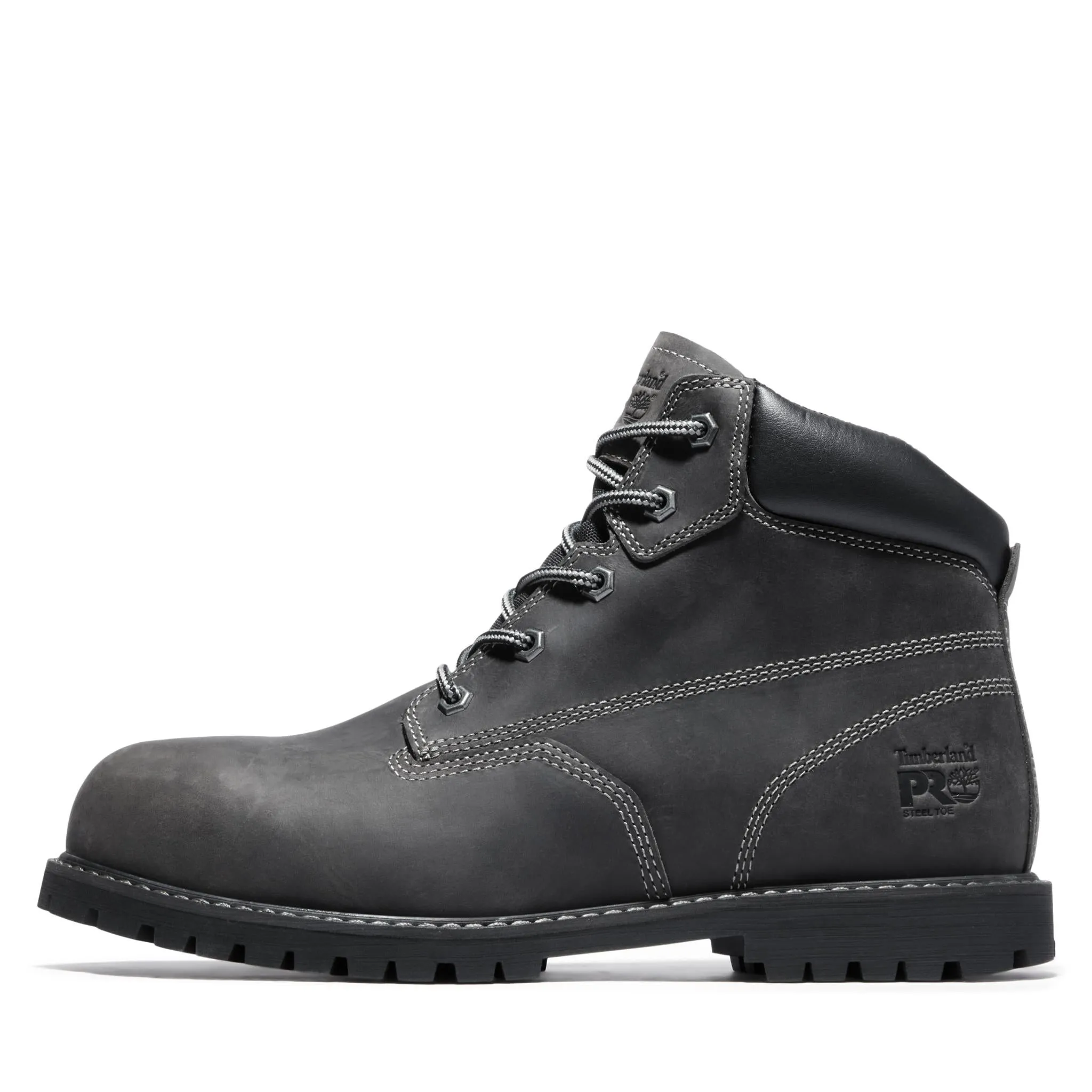 Gritstone 6 Inch Steel-Toe Work Boot Black