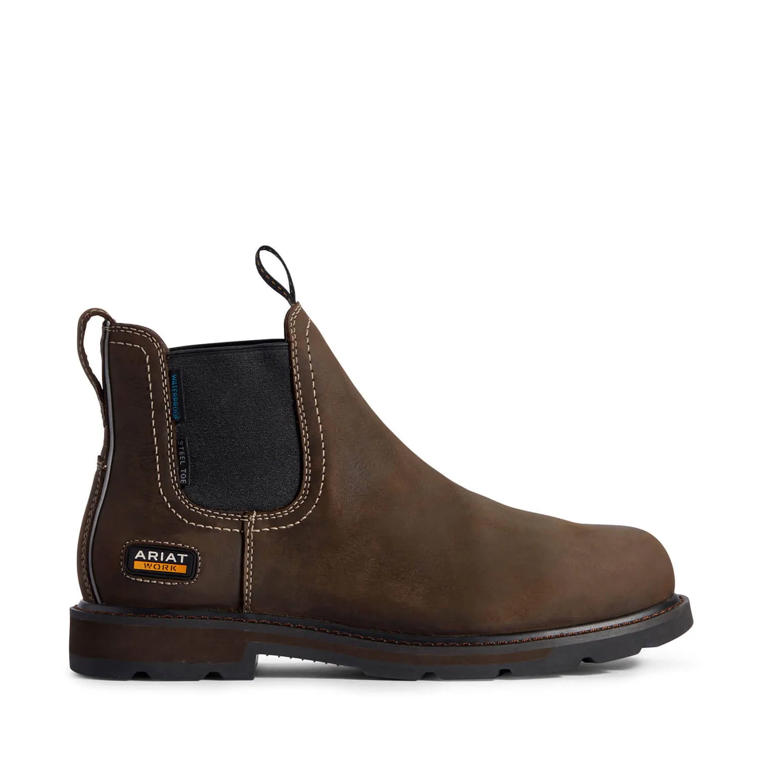 Groundbreaker Men's Steel-Toe Chelsea Boot WP Round Toe