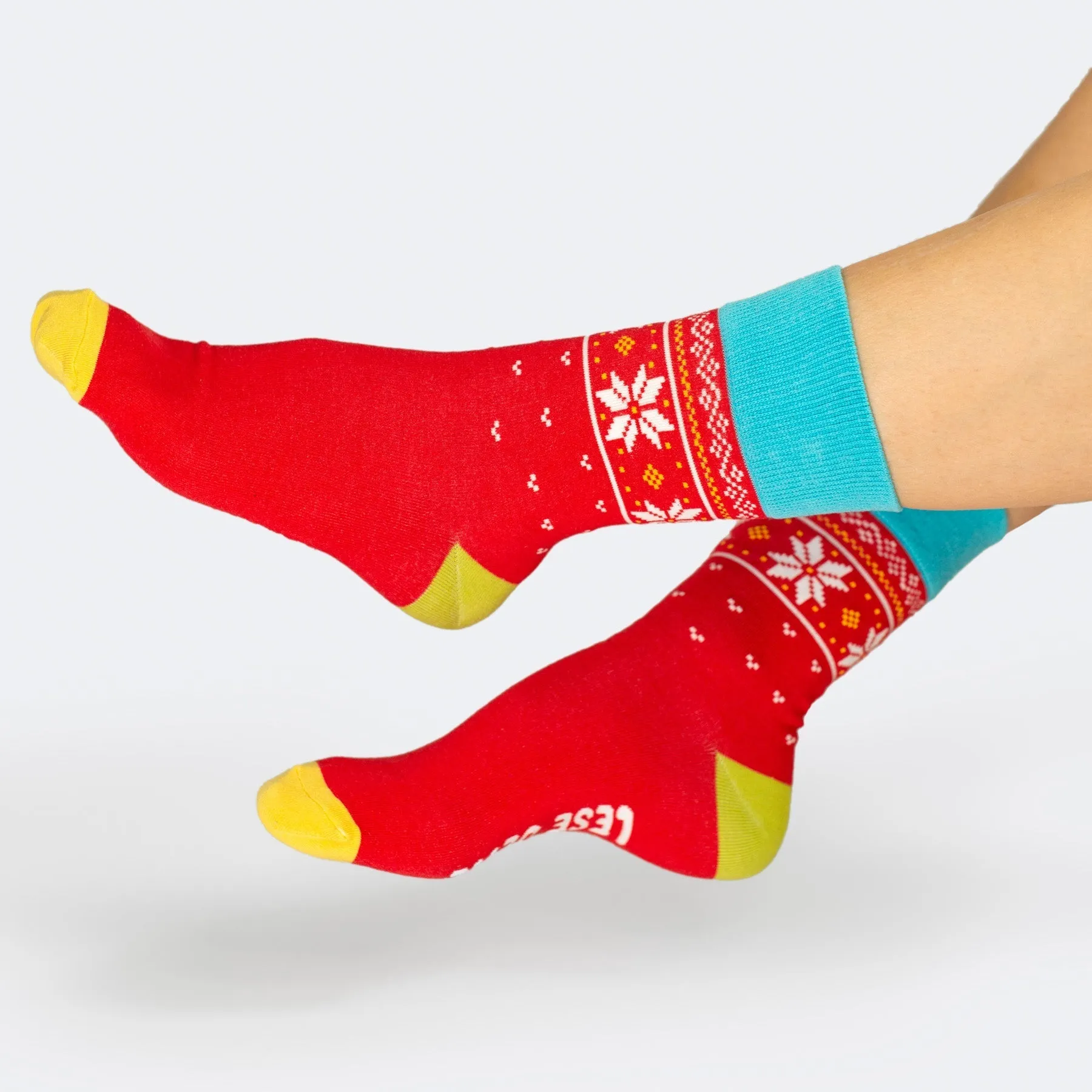 Cozy Kids Christmas Soda-Themed Socks