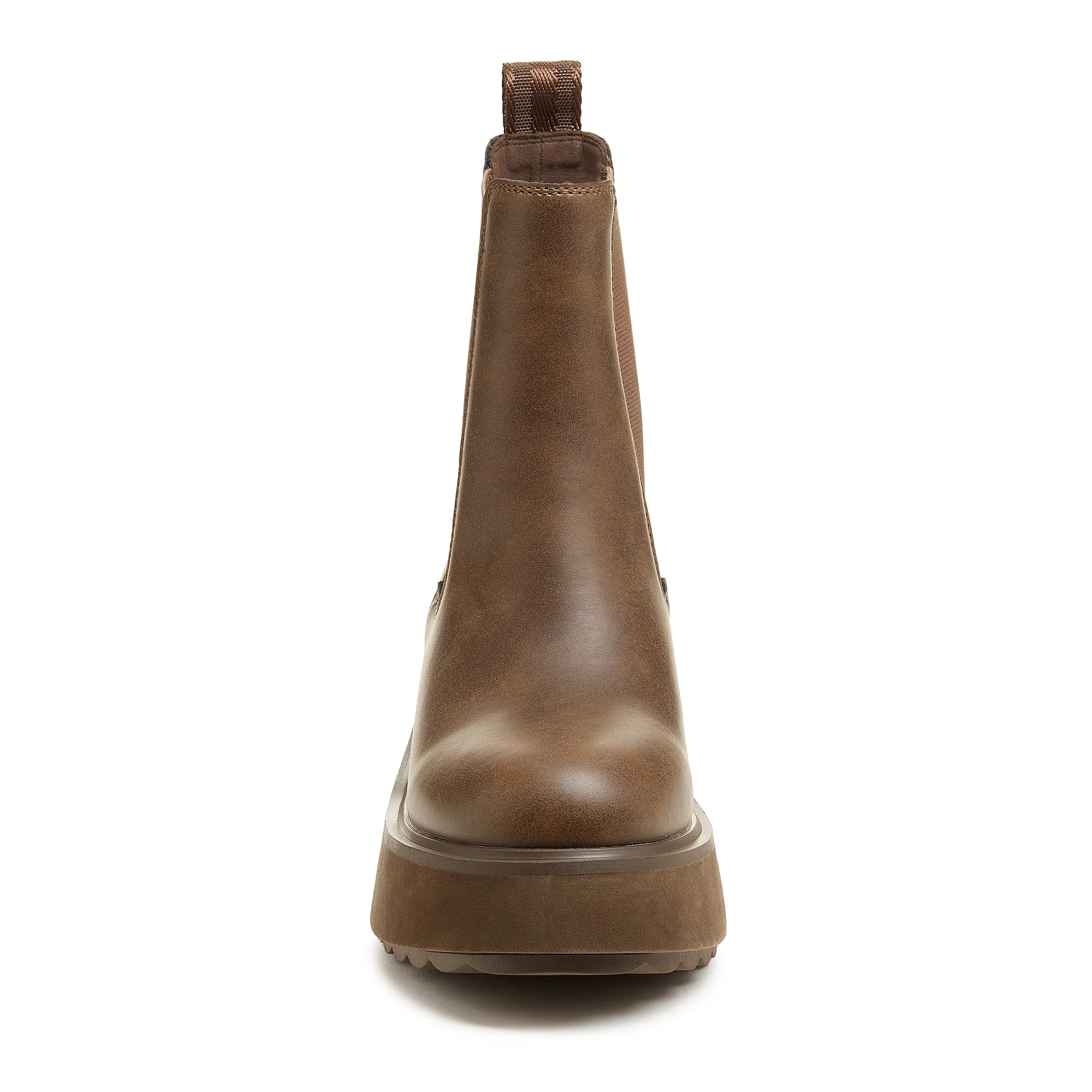 Heyday Brown Platform Chelsea Boot