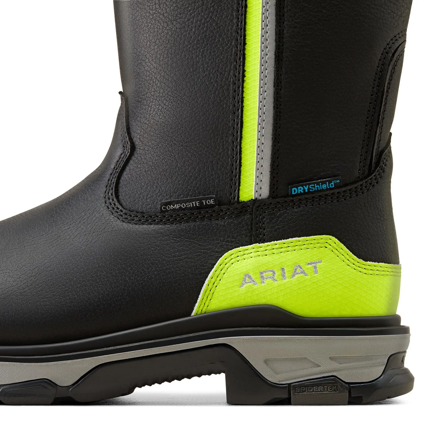 Intrepid Live Wire Waterproof Composite Toe Work Boot Black