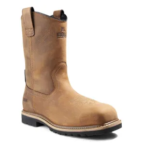 Kodiak Lundbreck Men's Waterproof Pull-On Composite Toe Work Boot 837CBN - Brown