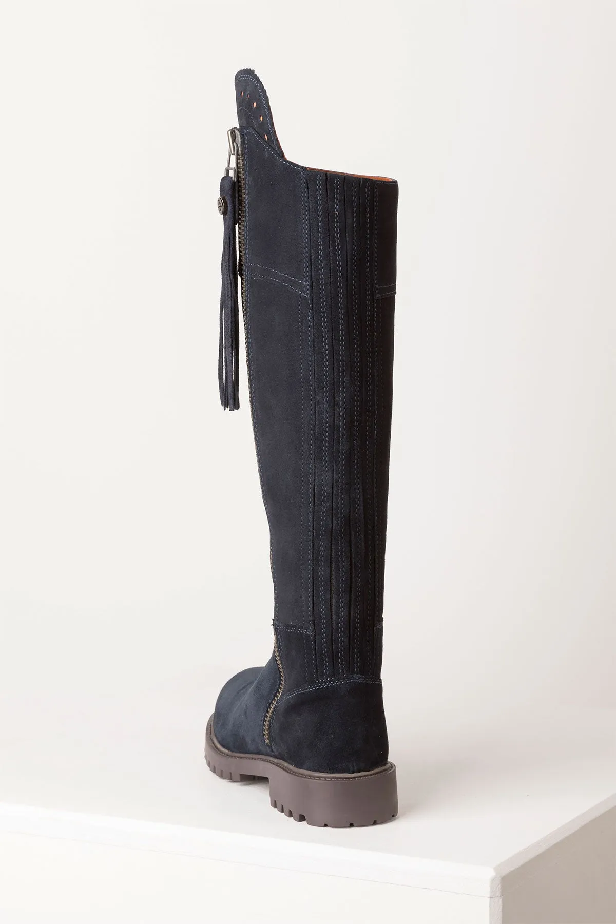 Ladies Haworth Tall Suede Country Boot